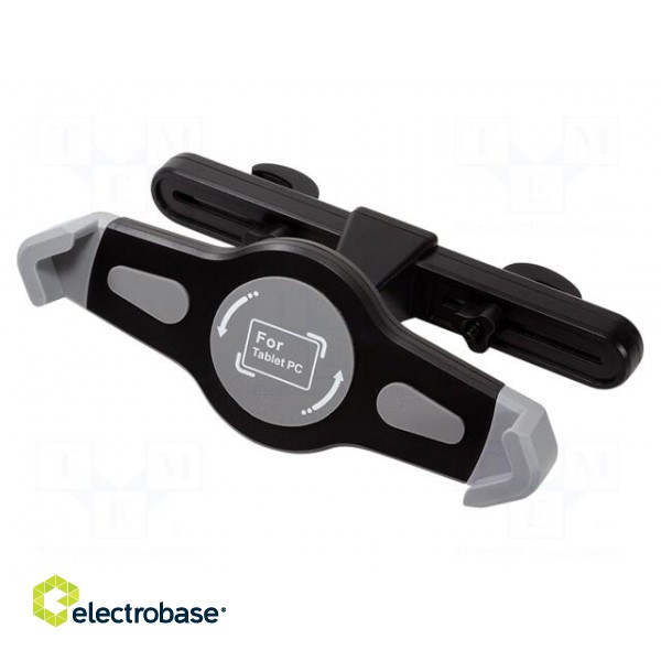 Car holder | black | for headrest | Size: 200-320mm image 1