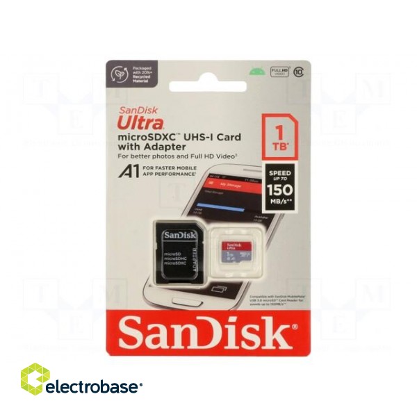 Memory card | Android | microSDXC | R: 150MB/s | Class 10 UHS U1 | 1TB