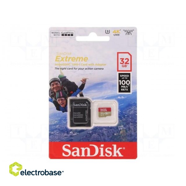 Memory card | Extreme,UHS-I | for GoPro | SD HC Micro | 32GB