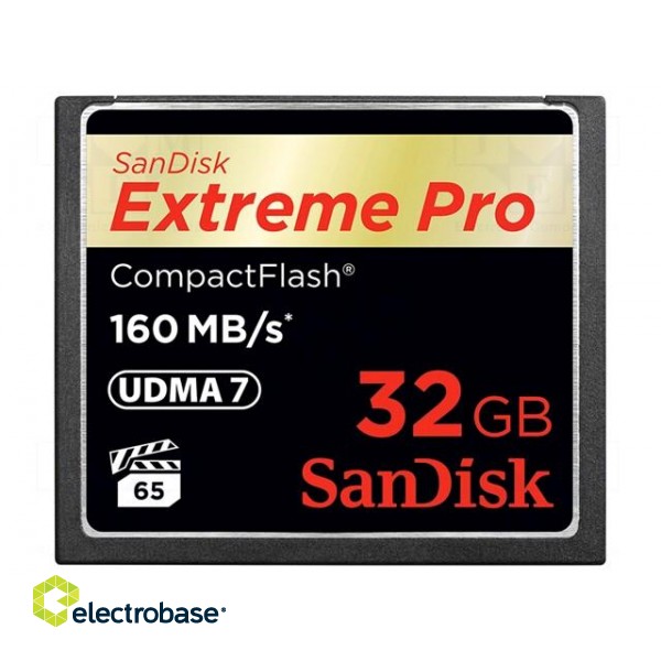 Memory card | Extreme Pro | Compact Flash | 32GB | Read: 160MB/s image 2