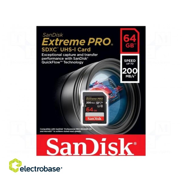 Memory card | Extreme Pro | SDXC | R: 200MB/s | W: 90MB/s | UHS I U3 V30