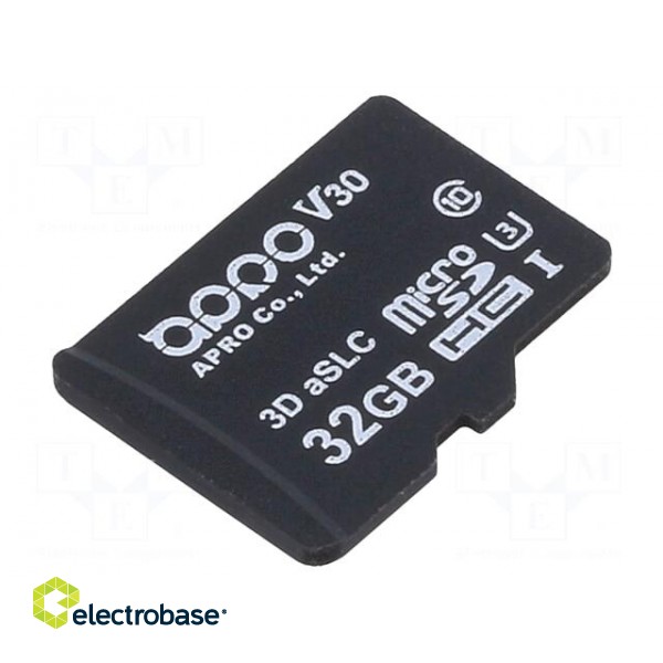 Memory card | industrial | 3D aSLC,microSDHC | 32GB | -25÷85°C