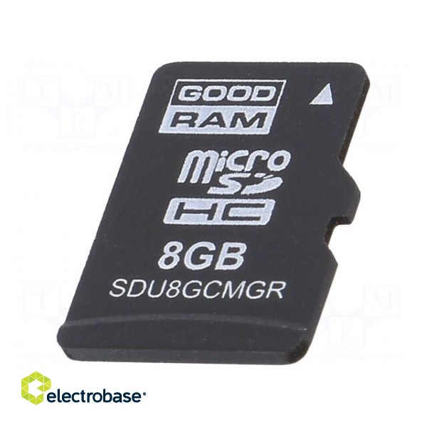 Memory card | industrial | MLC,SD Micro | 8GB | UHS I U1 | 0÷70°C paveikslėlis 1