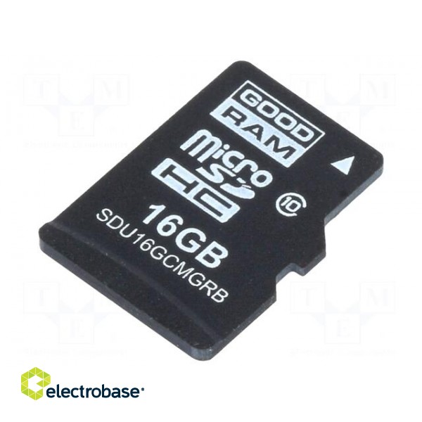 Memory card | industrial | MLC,SD Micro | 16GB | UHS I U1 | 0÷70°C image 1