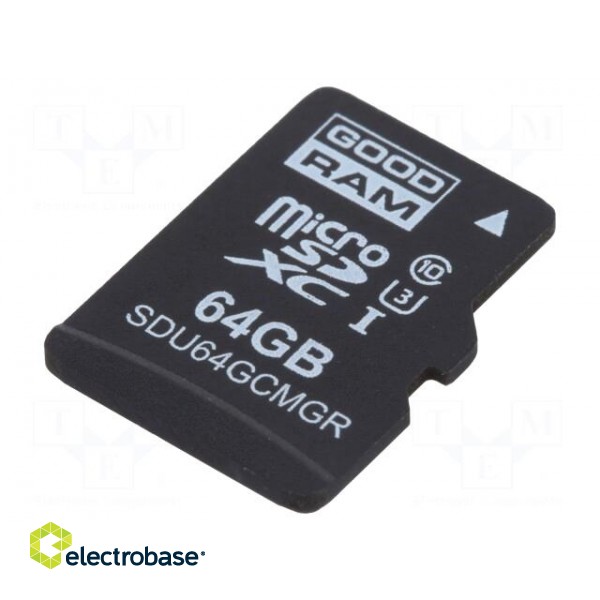 Memory card | industrial | MLC,SD Micro | 64GB | UHS I U1 | 0÷70°C image 1