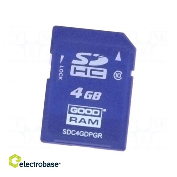 Memory card | industrial | SD,pSLC | 4GB | UHS I U1 | -40÷85°C image 1