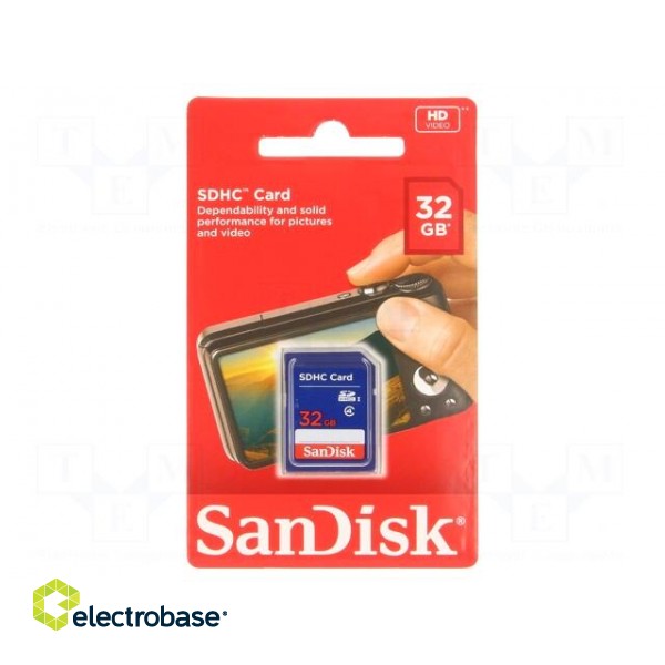 Memory card | SDHC | Class 4 | 32GB image 1
