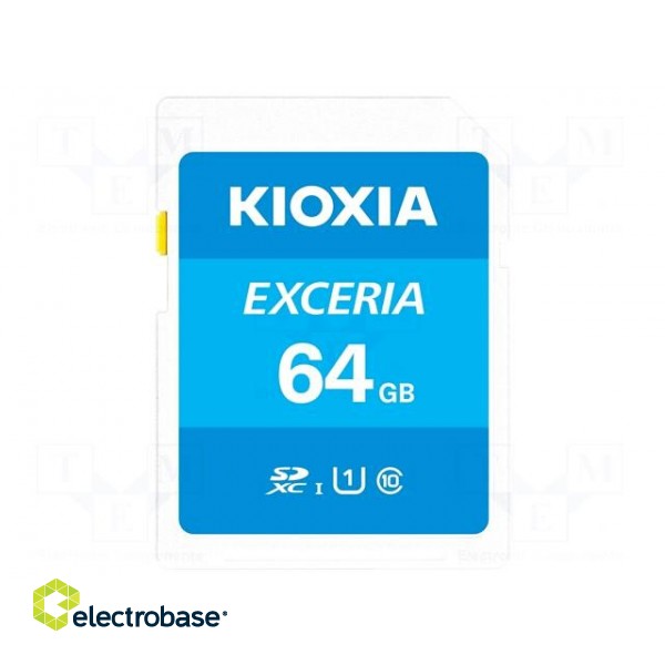 Memory card | SDXC | R: 100MB/s | Class 10 UHS U1 | 64GB | -25÷85°C image 2
