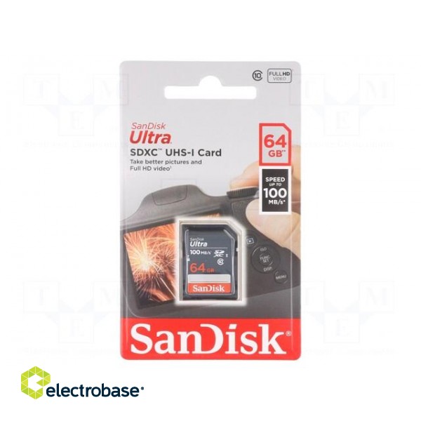 Memory card | Ultra | SDXC | R: 100MB/s | Class 10 UHS U1 | 64GB