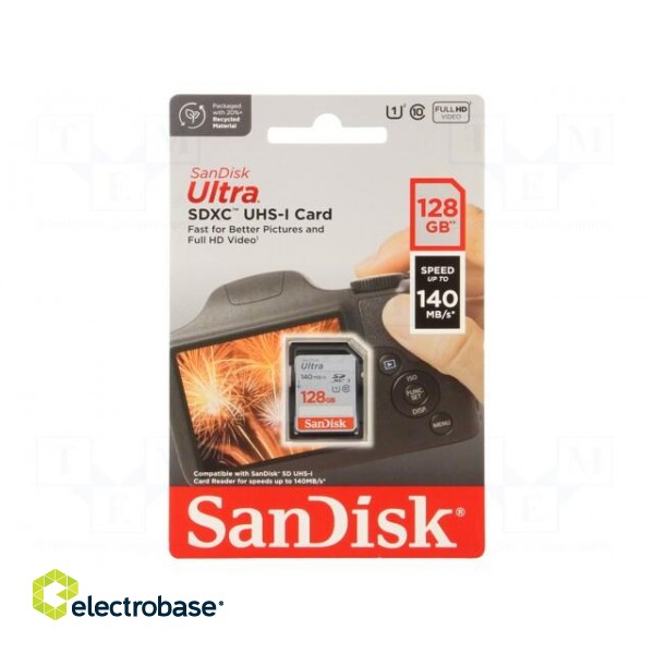 Memory card | Ultra | SDXC | R: 140MB/s | Class 10 UHS U1 | 128GB