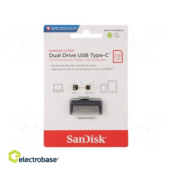 Pendrive | OTG,USB 3.1 | 256GB | R: 150MB/s | Ultra Dual OTG