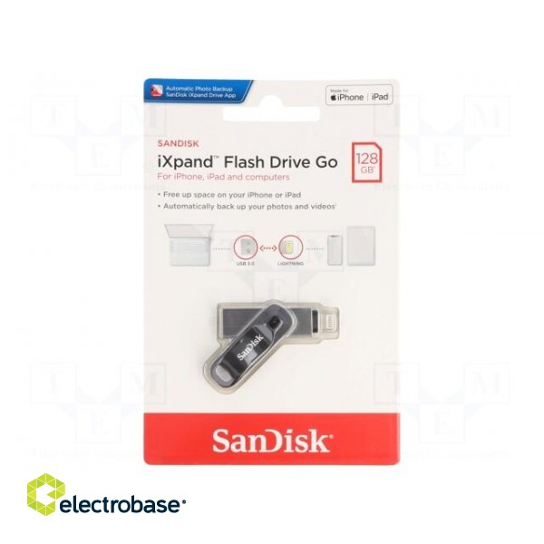 Pendrive | USB 3.0 | 128GB | Apple Lightning plug,USB A | iXpand