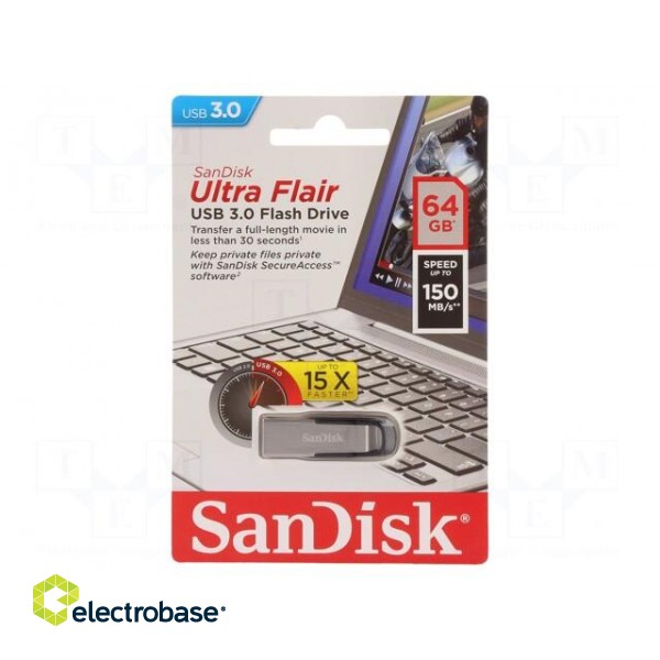 Pendrive | USB 3.0 | 64GB | 150MB/s | ULTRA FLAIR
