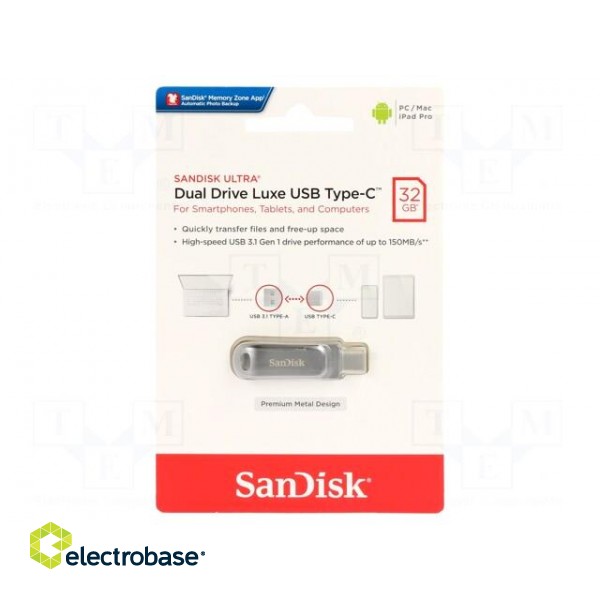 Pendrive | USB 3.1 | 32GB | R: 150MB/s | ULTRA DUAL DRIVE LUXE