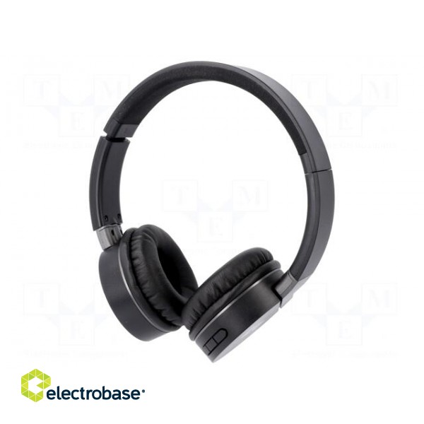 Bluetooth headphones with microphone | black | 0.02÷22kHz | 32Ω image 1