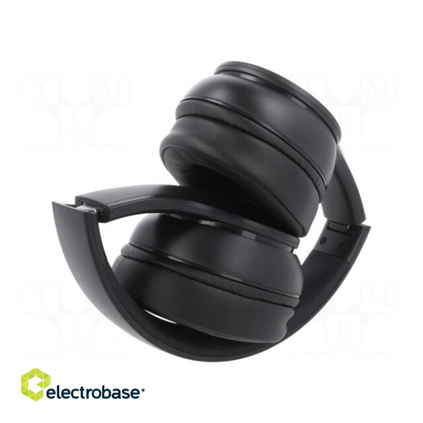 Wireless headphones with microphone | black | 20÷22000Hz | 10m | 32Ω paveikslėlis 3
