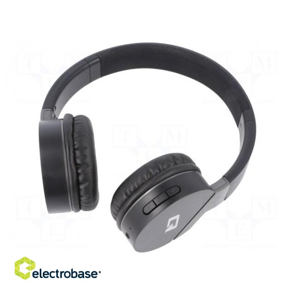 Bluetooth headphones with microphone | black | 0.02÷22kHz | 32Ω image 2