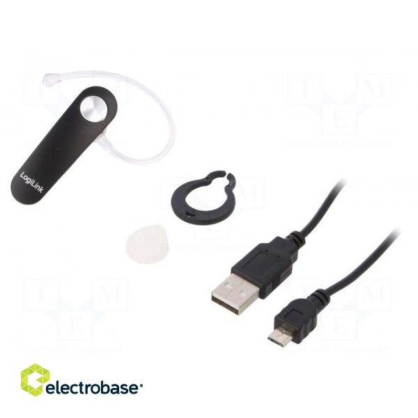 Bluetooth headphones with microphone | black | 10m фото 1