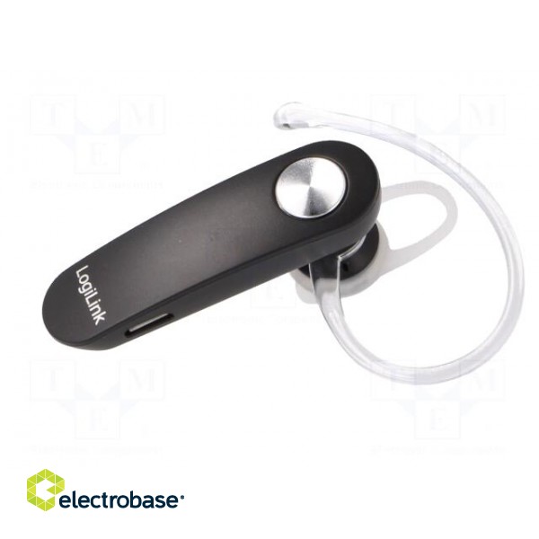 Bluetooth headphones with microphone | black | 10m paveikslėlis 3