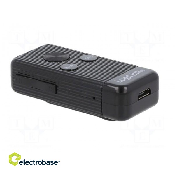 BT receiver | black | Jack 3,5mm,microSD,USB B micro | 10m | 300mAh image 8
