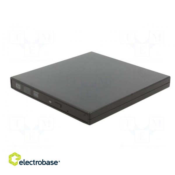 External DVD drive | black | USB A | USB 2.0 | 137x133x16mm image 2