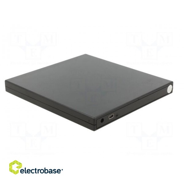 External DVD drive | black | USB A | USB 2.0 | 137x133x16mm paveikslėlis 4