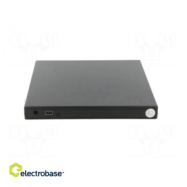 External DVD drive | black | USB A | USB 2.0 | 137x133x16mm paveikslėlis 5