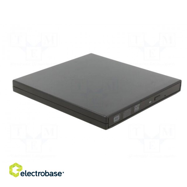 External DVD drive | black | USB A | USB 2.0 | 137x133x16mm paveikslėlis 8