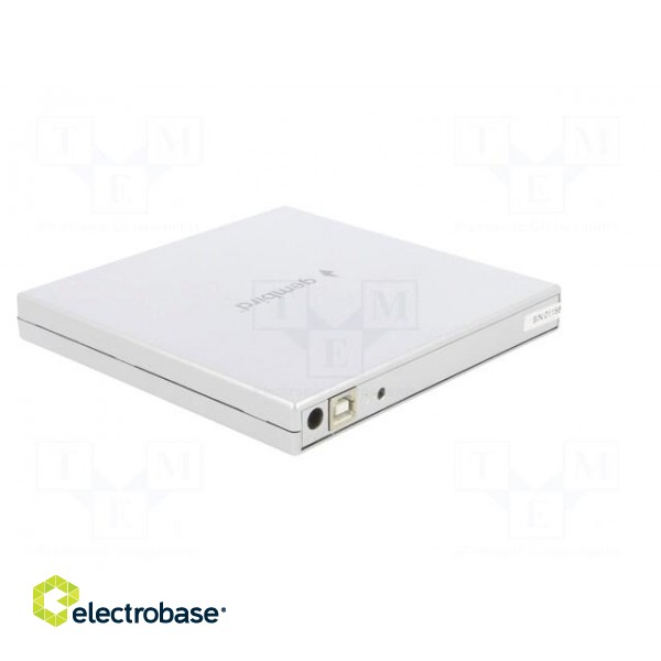 External DVD drive | silver | USB B | USB 2.0 | 140x140x14mm фото 4