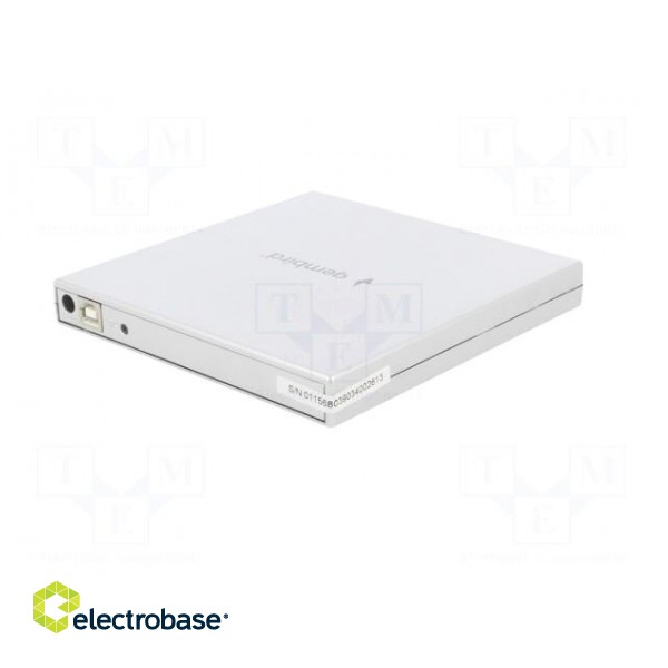 External DVD drive | silver | USB B | USB 2.0 | 140x140x14mm фото 6