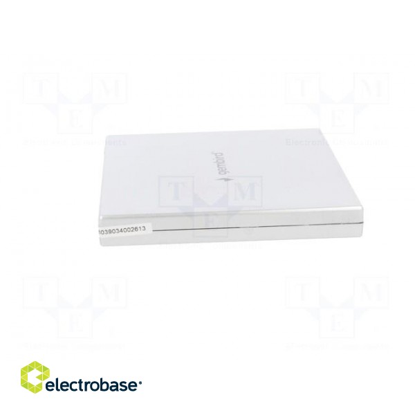 External DVD drive | silver | USB B | USB 2.0 | 140x140x14mm фото 7