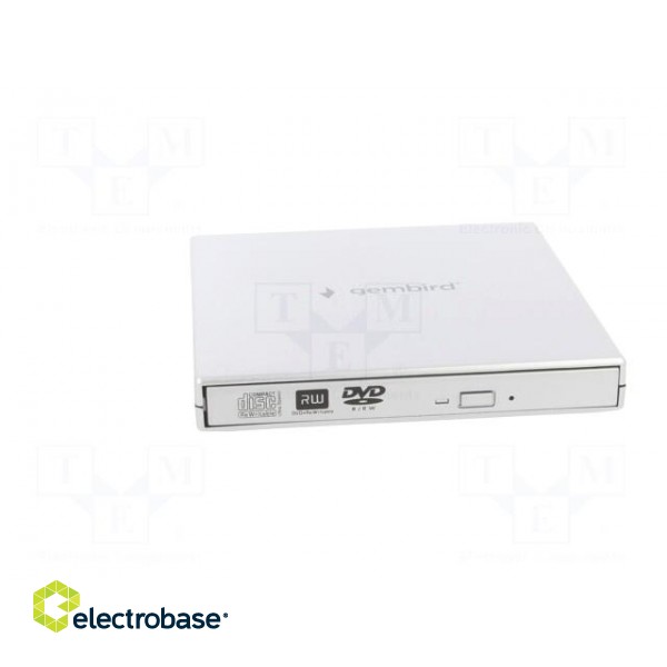 External DVD drive | silver | USB B | USB 2.0 | 140x140x14mm фото 9
