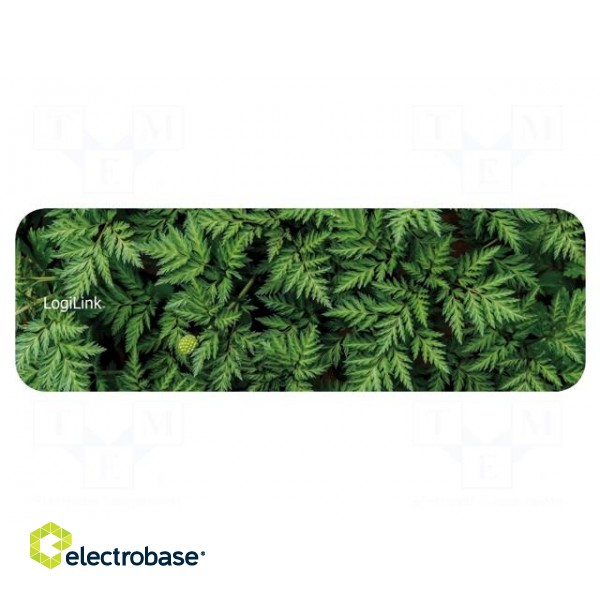 Gel keyboard pad | black,green | 280x90x7mm
