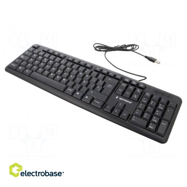Keyboard | black | USB A | ES layout,wired | 1.5m
