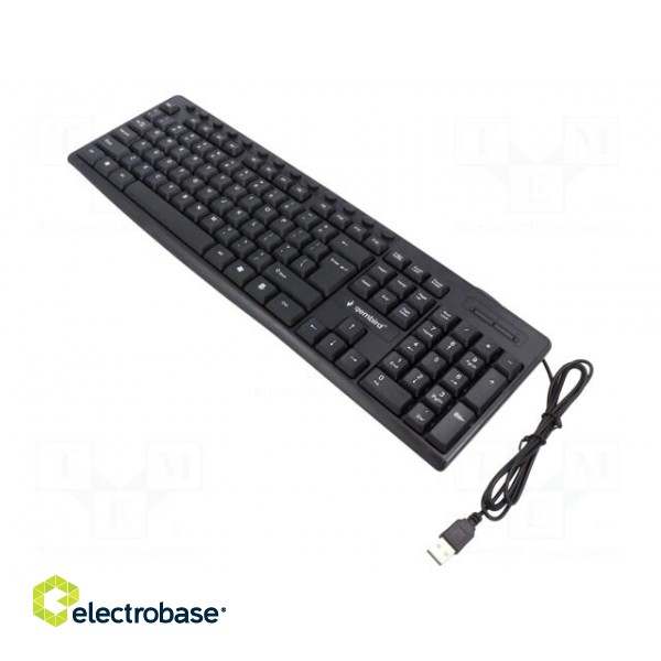 Keyboard | black | USB A | wired,US layout | 1.2m