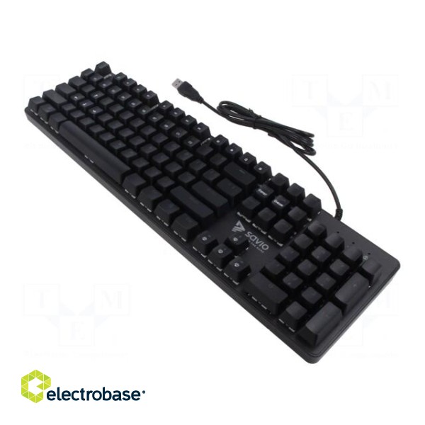 Keyboard | black,red | USB A | wired,US layout | 1.8m