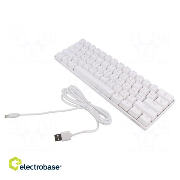 Keyboard | white | USB C | wired,US layout | 1.8m