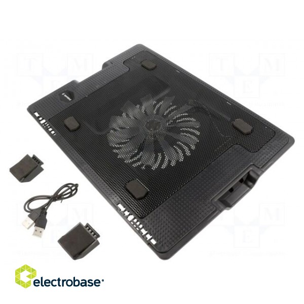 Notebook cooling stand | black | USB A | 0.5m image 1
