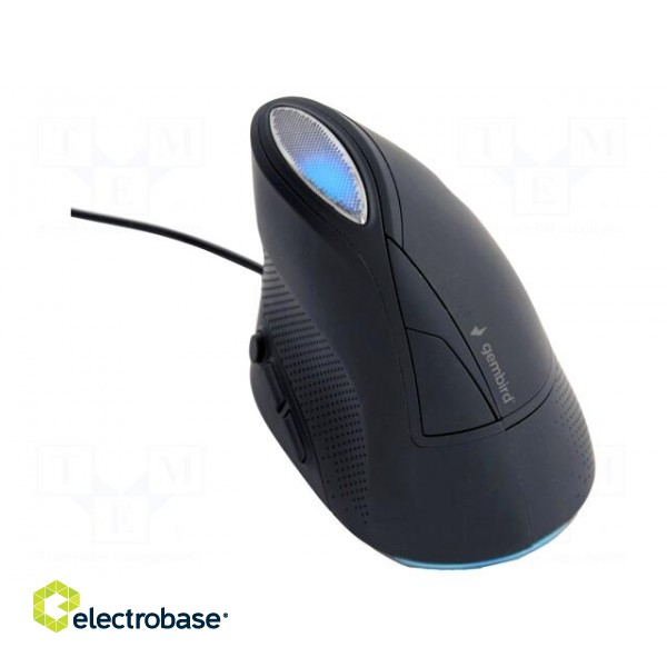 Optical mouse | black | USB A | wired | Features: DPI change button image 2