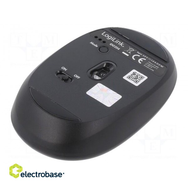 Optical mouse | black | USB A | wireless,Bluetooth 4.0 | 10m фото 2