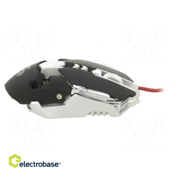 Optical mouse | black,mix colours | USB A | wired | 1.5m фото 4