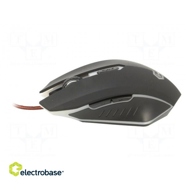 Optical mouse | black,red | USB A | wired | 1.3m | No.of butt: 6 image 3