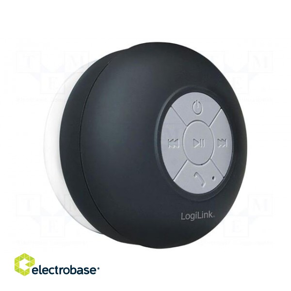Speaker | black | Bluetooth 3.0 EDR | 10m | 2.4GHz | IPX4 | 5VDC