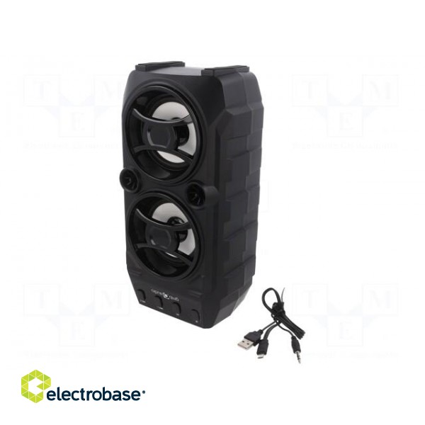 Speaker | black | Jack 3,5mm,microSD,USB A,USB B micro | 10m | 6h фото 1