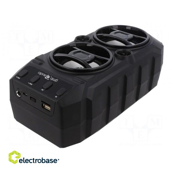Speaker | black | Jack 3,5mm,microSD,USB A,USB B micro | 10m | 6h фото 2