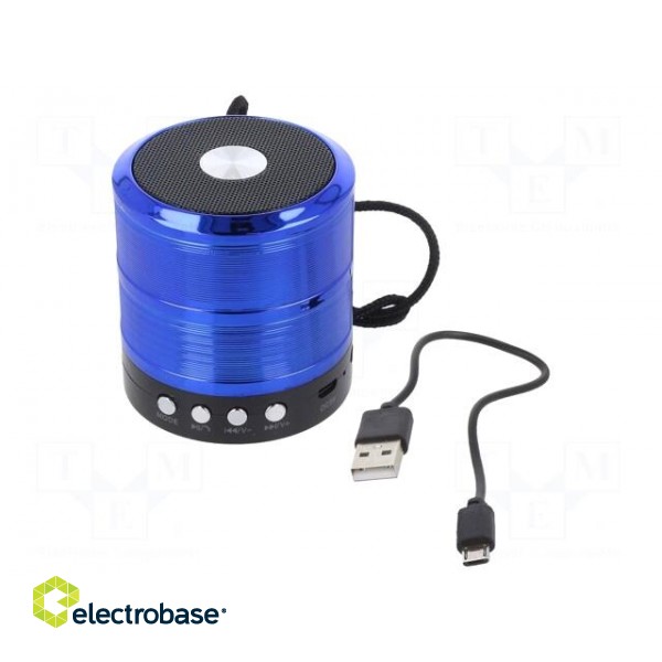 Speaker | blue | microSD,USB B micro | Bluetooth 2.1 EDR | 10m | 3h