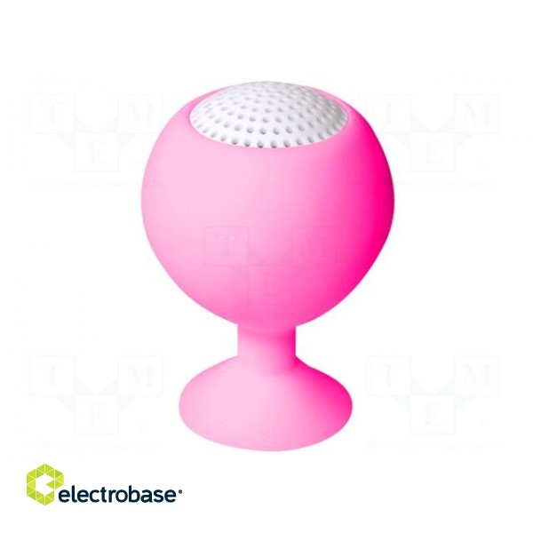 Speaker | pink | 3h | 1.5W | Enclos.mat: silicone