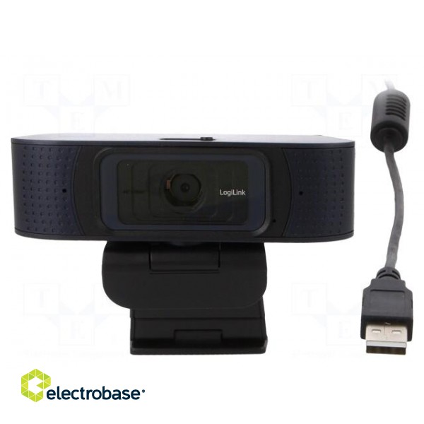 Webcam | black,blue | USB | Features: Full HD 1080p,PnP | 1.6m | clip paveikslėlis 2