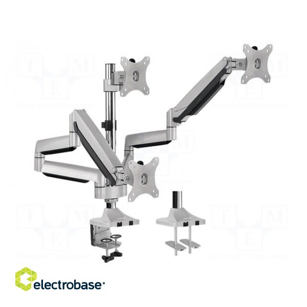 Monitor holder | 7kg | Size: 13"-32" | for three monitors | 533mm image 1