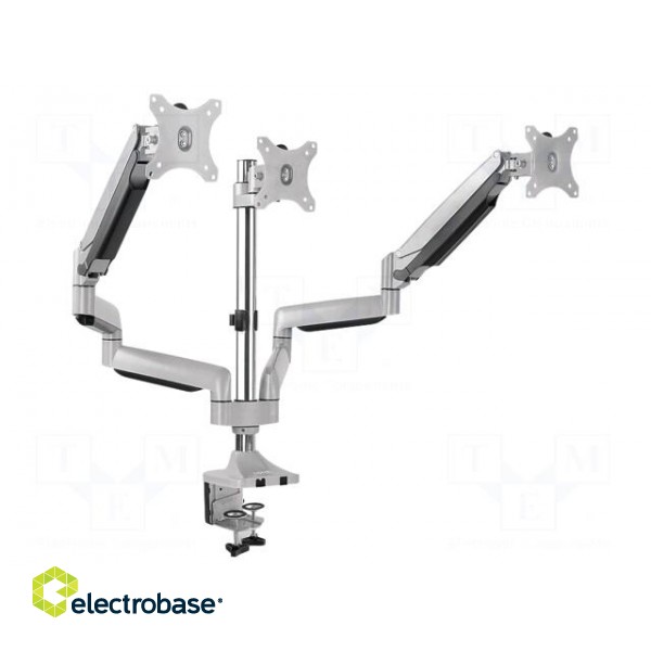 Monitor holder | 7kg | Size: 13"-32" | for three monitors | 533mm image 2